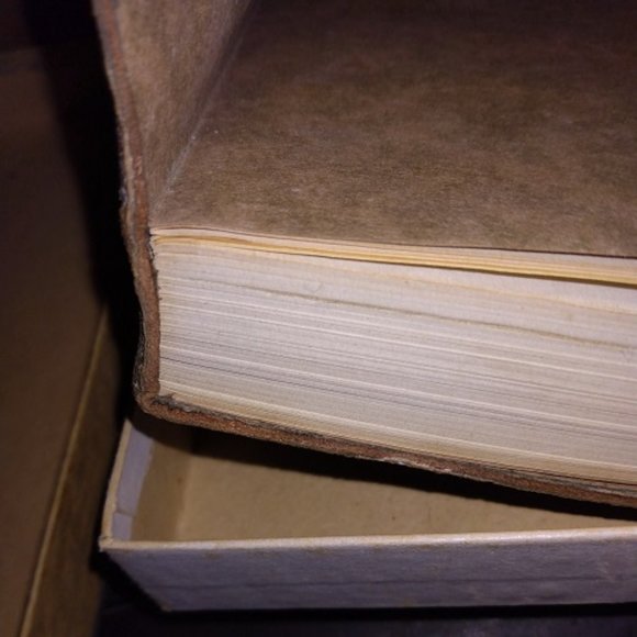 The Poems Of Alfred Lord Tennyson copyright 1900 Embossed Moroccan Leather Boxed - Picture 5 of 12